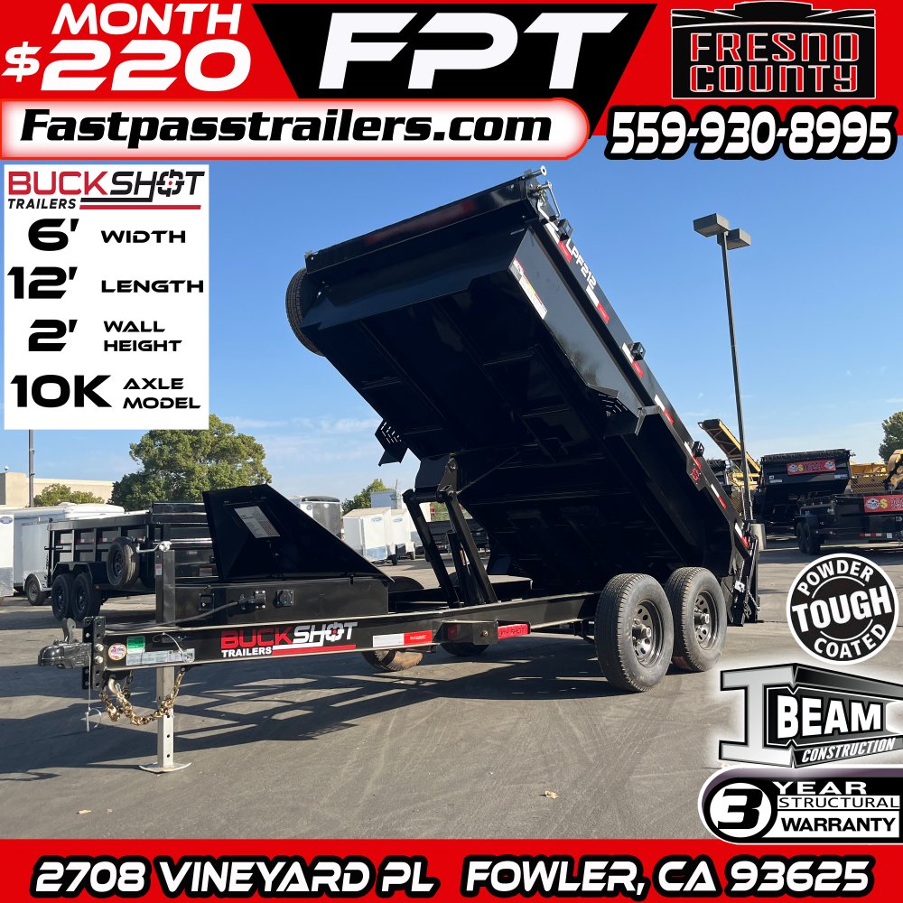 2025 BUCKSHOT TRAILERS LPF212 Dump