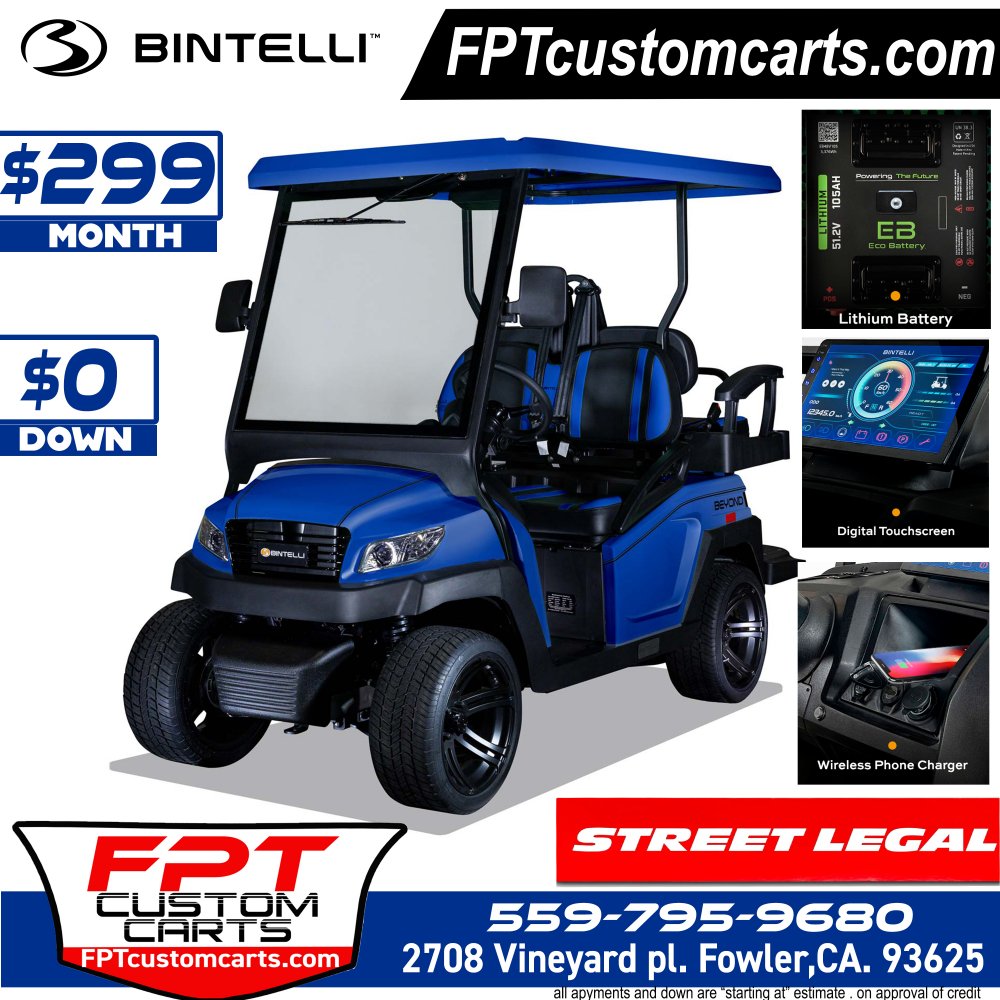 2024 Bintelli Beyond 4 Seater Golf Cart