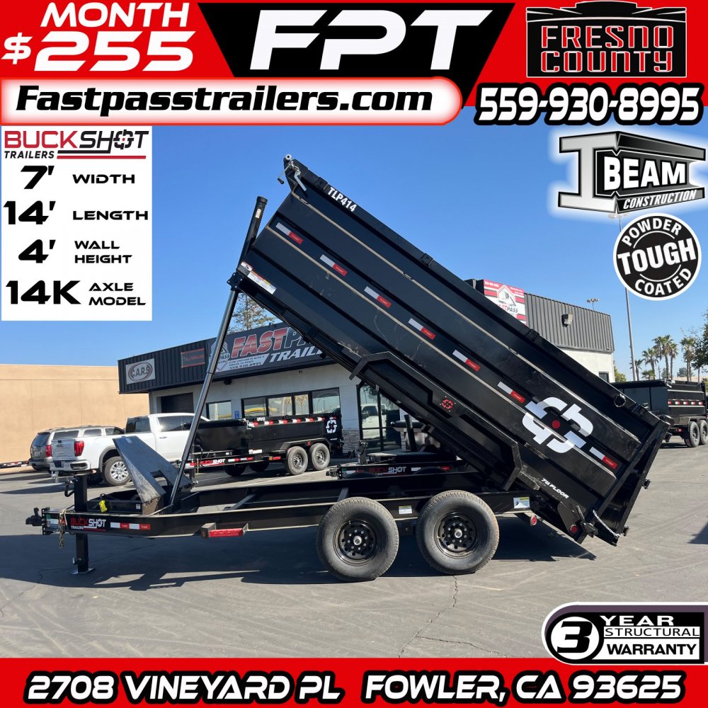 2025 BUCKSHOT TRAILERS TLP414 Dump