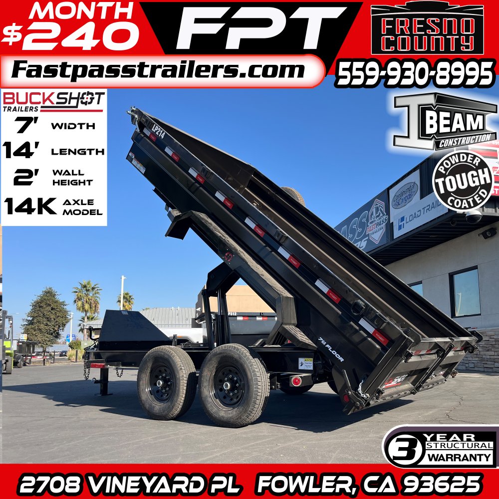 2025 BUCKSHOT TRAILERS LP214 Dump