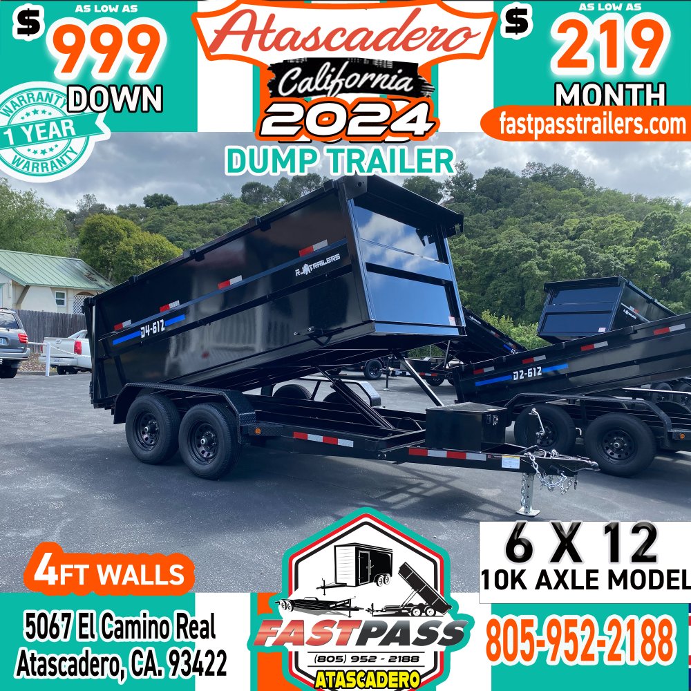2024 R & J Trailers Inc D4-6x12 Dump