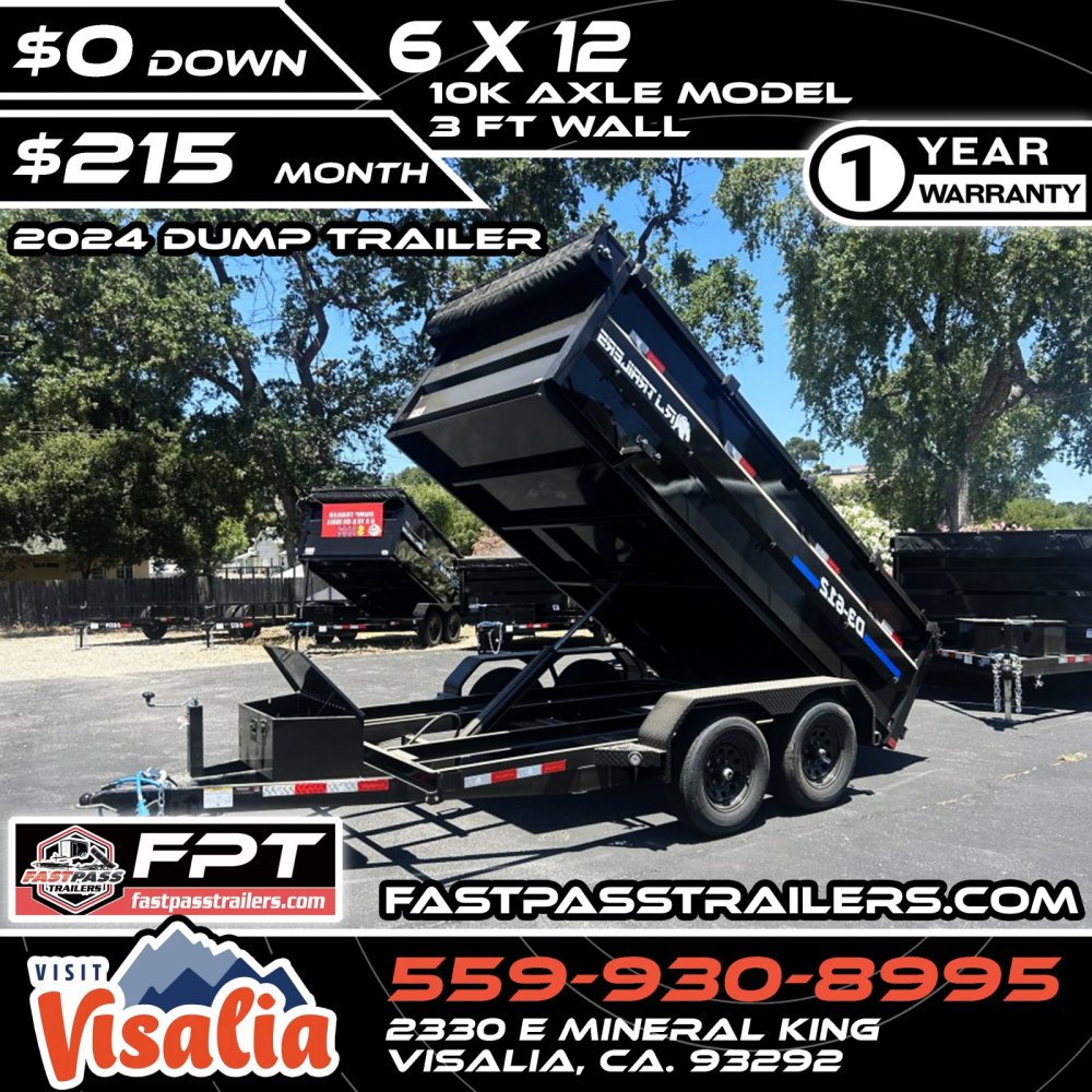 2024 R & J Trailers Inc D3-6x12 Dump