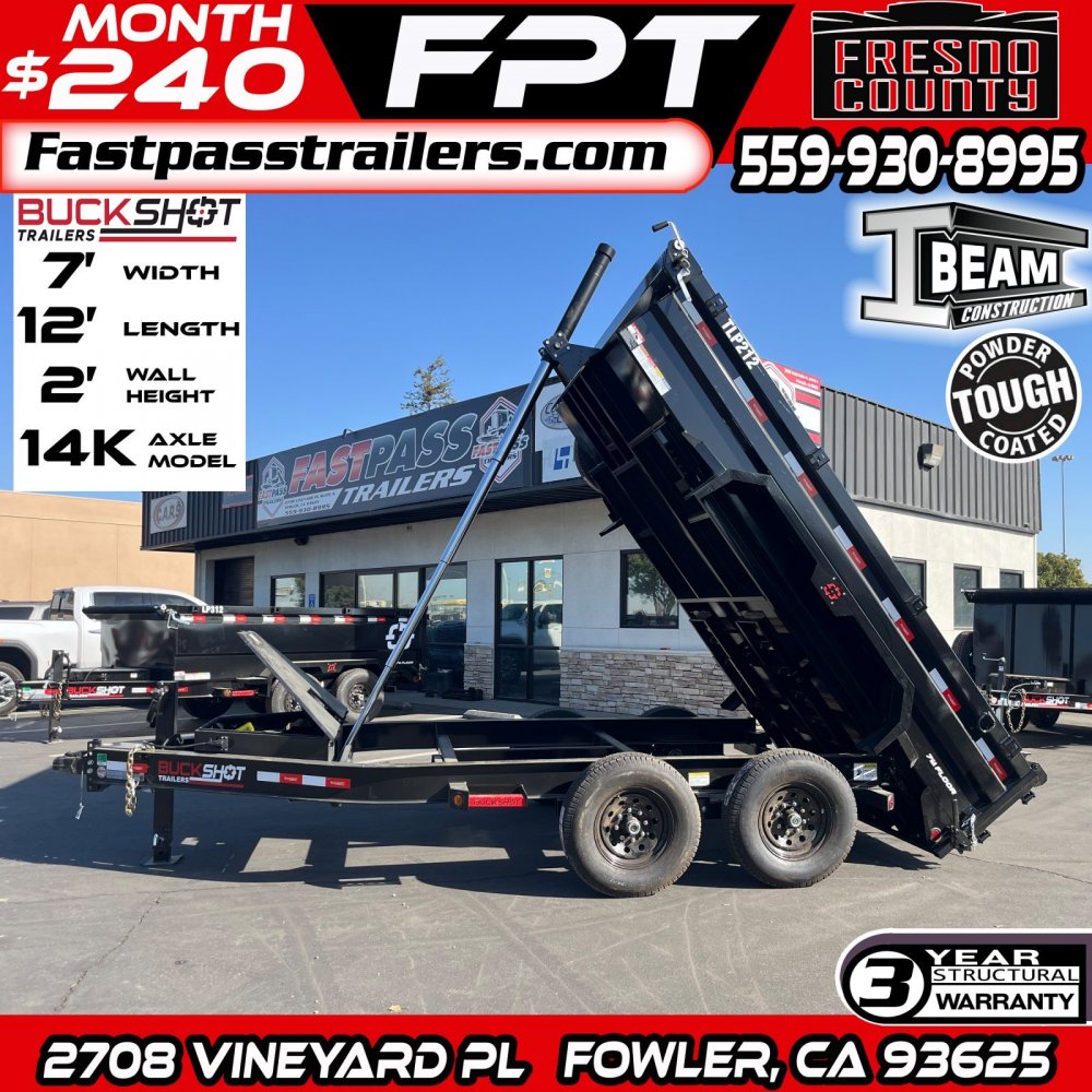 2025 BUCKSHOT TRAILERS TLP212 Dump