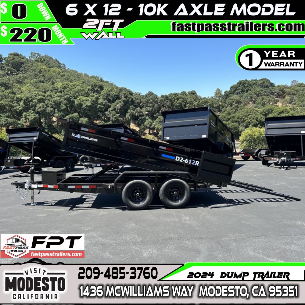 2024 R & J Trailers Inc D2-6x12R Dump