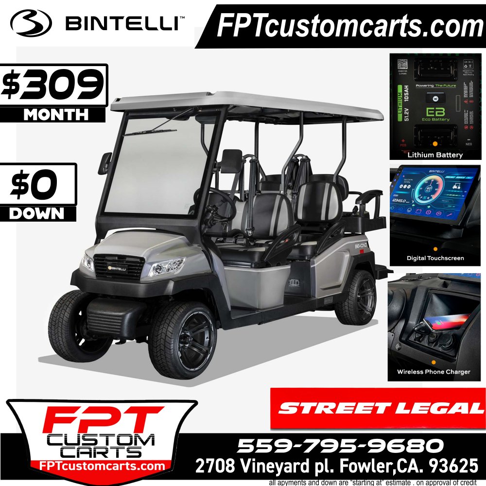 2024 Bintelli Beyond 6 Seater Golf Cart