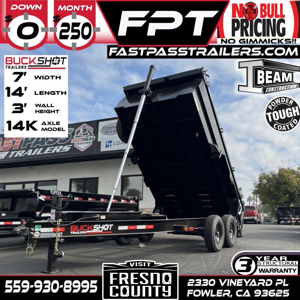 2025 BUCKSHOT TRAILERS TLP314 Dump