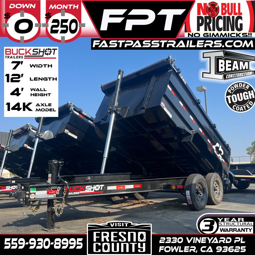 2025 BUCKSHOT TRAILERS TLP412 Dump