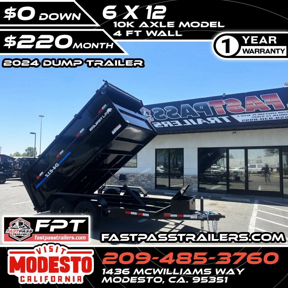 2025 R & J Trailers Inc D4-6x12 Dump