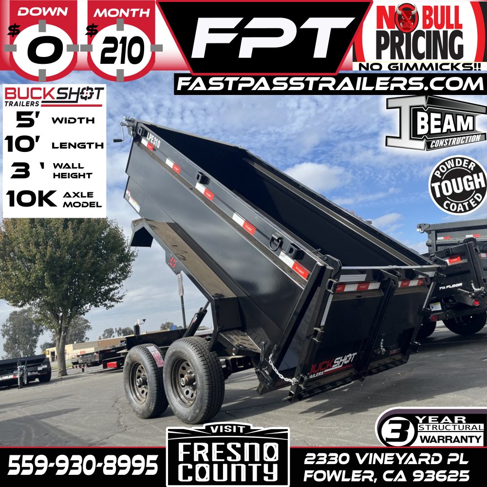 2025 BUCKSHOT TRAILERS LPE310 Dump