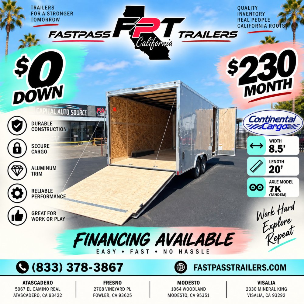 2025 Continental Cargo E-8.5x20ta2 Enclosed Cargo