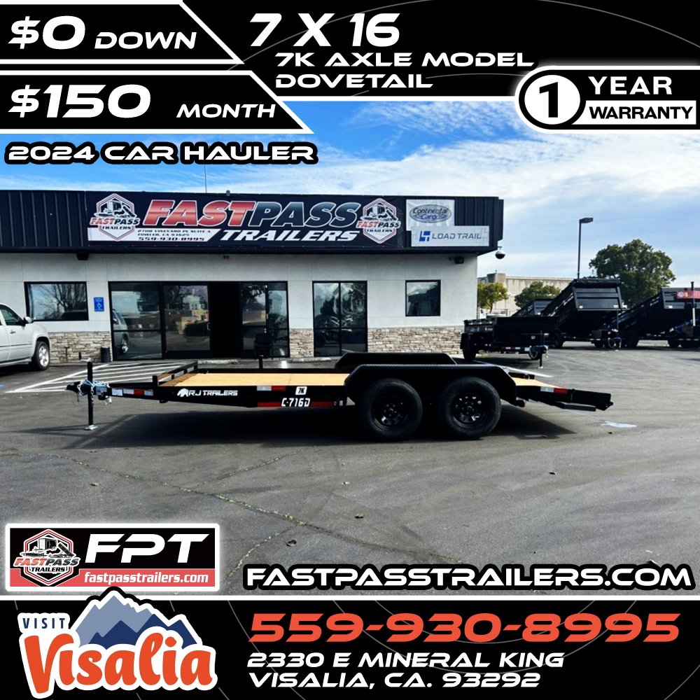 2025 R & J Trailers Inc C-7x16D Car / Racing Trailer