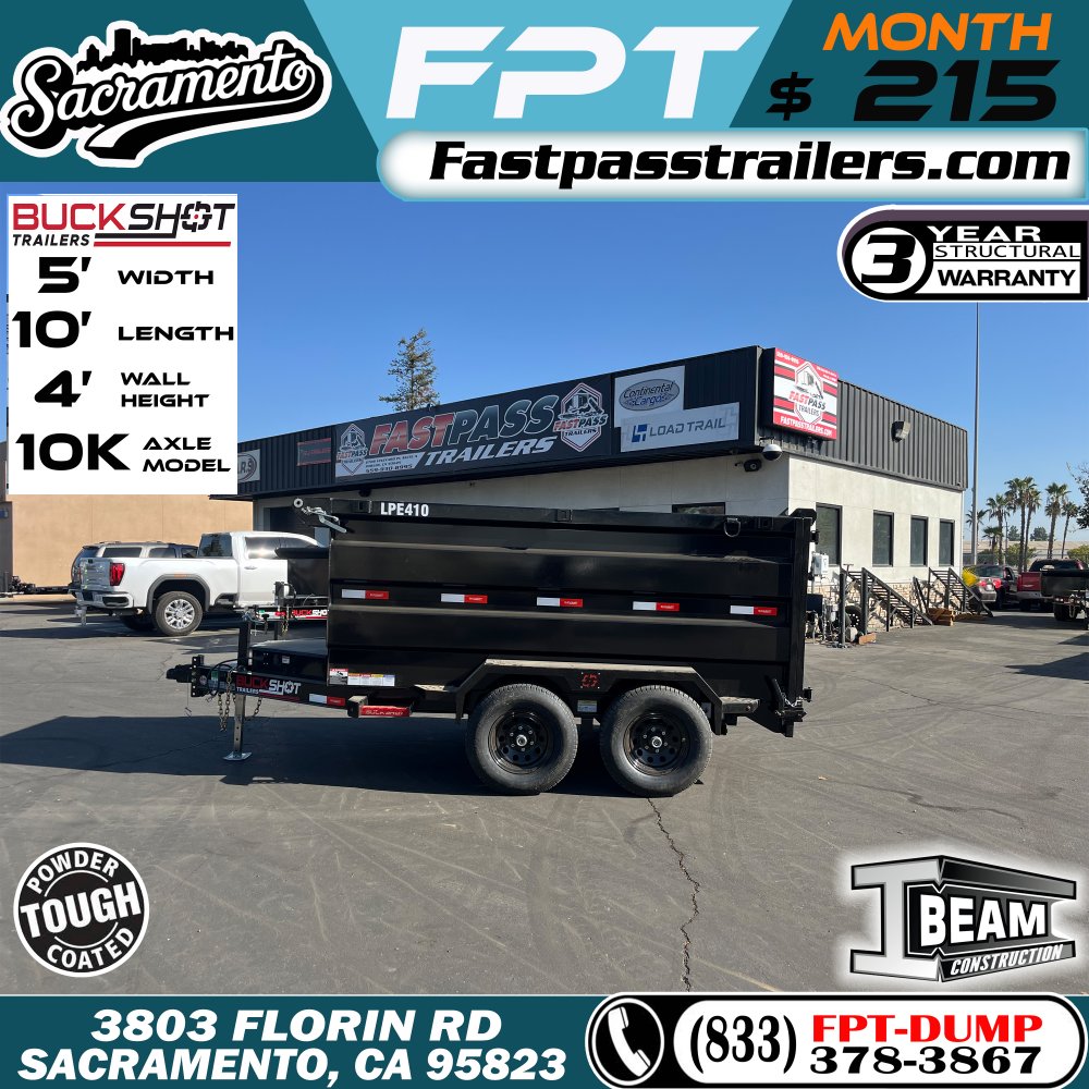 2025 BUCKSHOT TRAILERS LPE410 Dump
