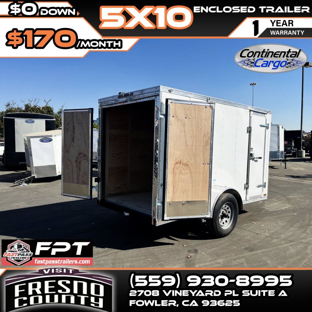 2025 Continental Cargo e-5x10sa Enclosed Cargo