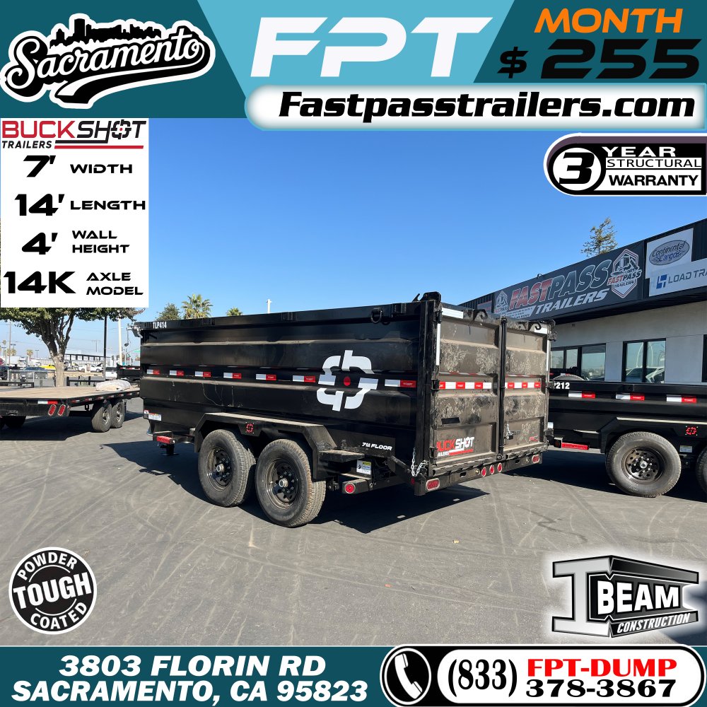 2025 BUCKSHOT TRAILERS TLP414 Dump