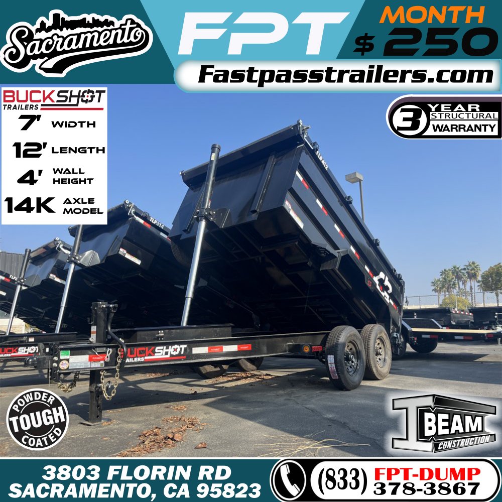 2025 BUCKSHOT TRAILERS TLP412 Dump