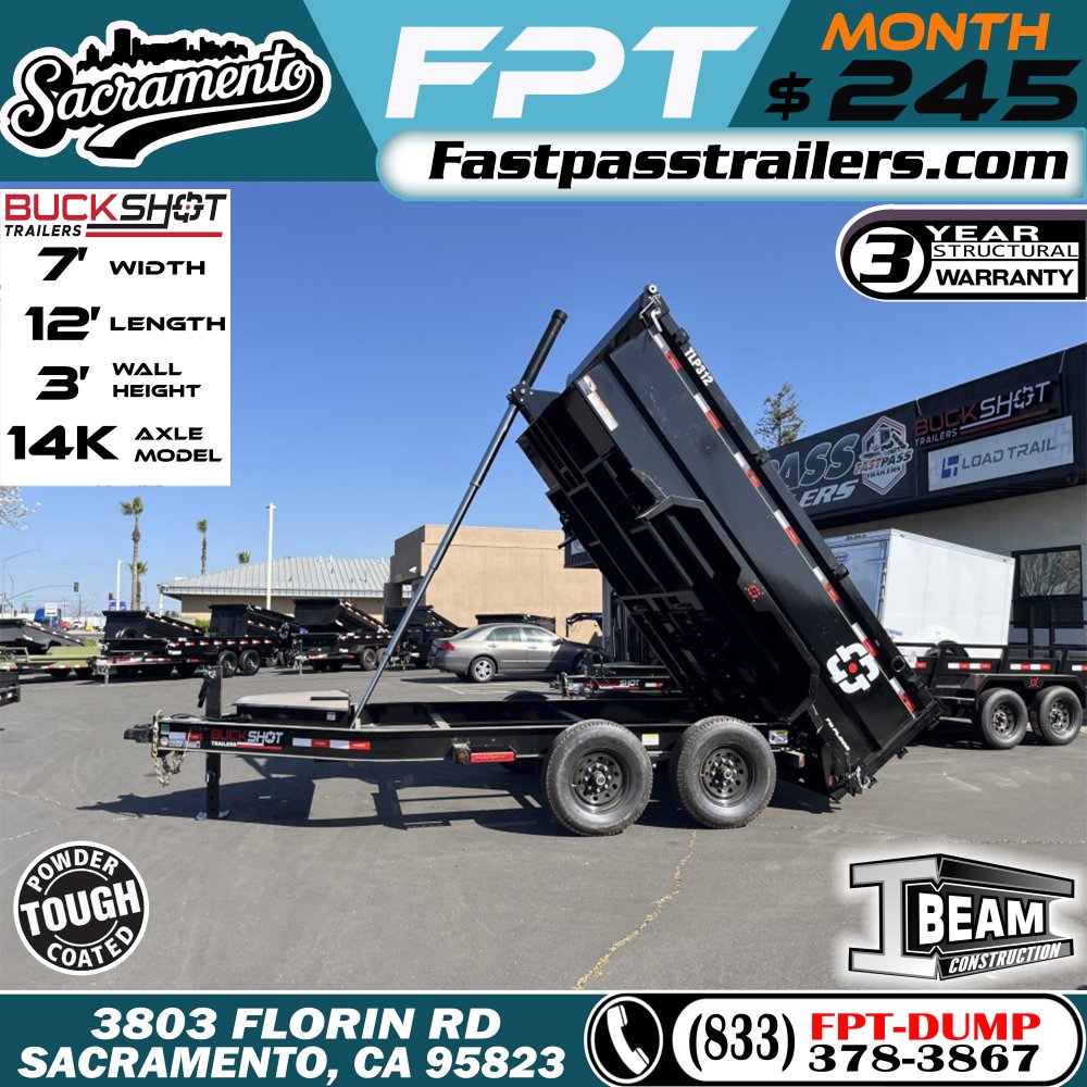 2025 BUCKSHOT TRAILERS TLP312 Dump