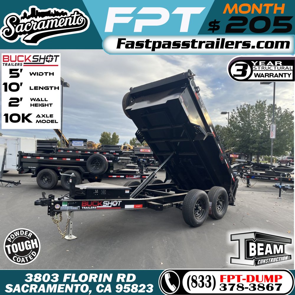 2025 BUCKSHOT TRAILERS LPE210 Dump