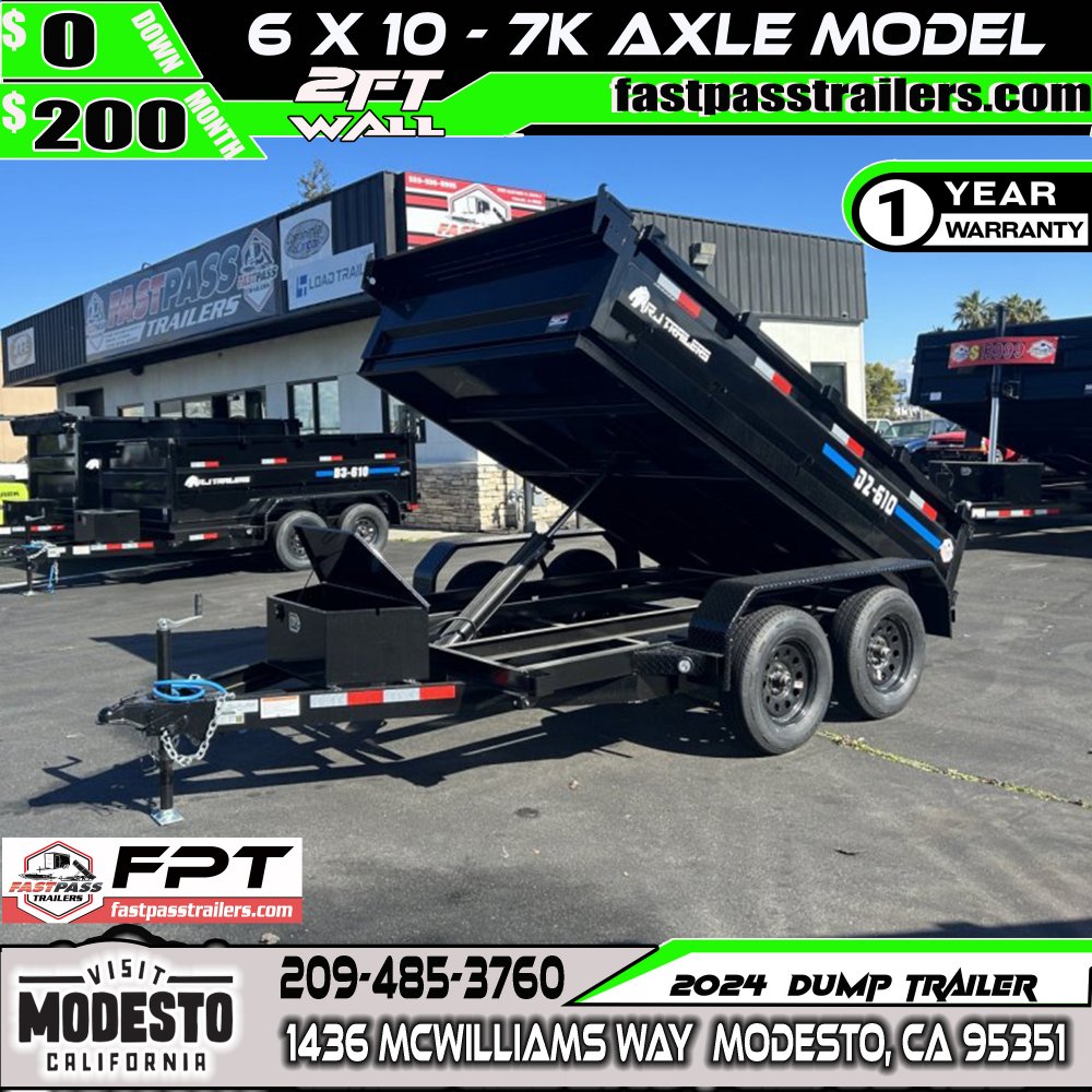 2024 R & J Trailers Inc D2-6x10 Dump