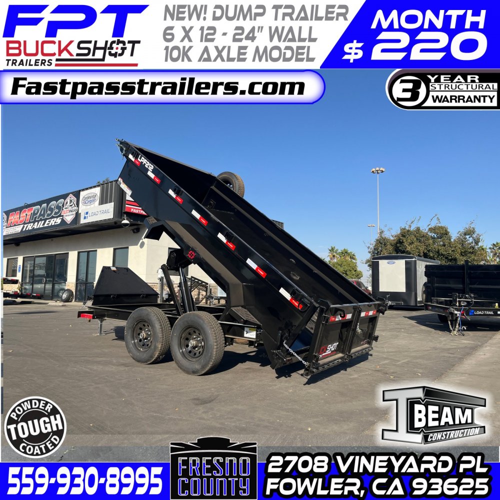 2025 BUCKSHOT TRAILERS LPF212 Dump