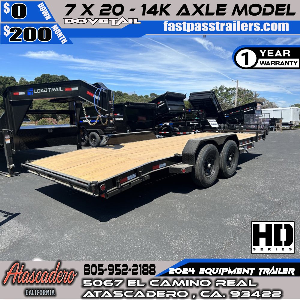 2024 R & J Trailers Inc EHD-7x20D Equipment