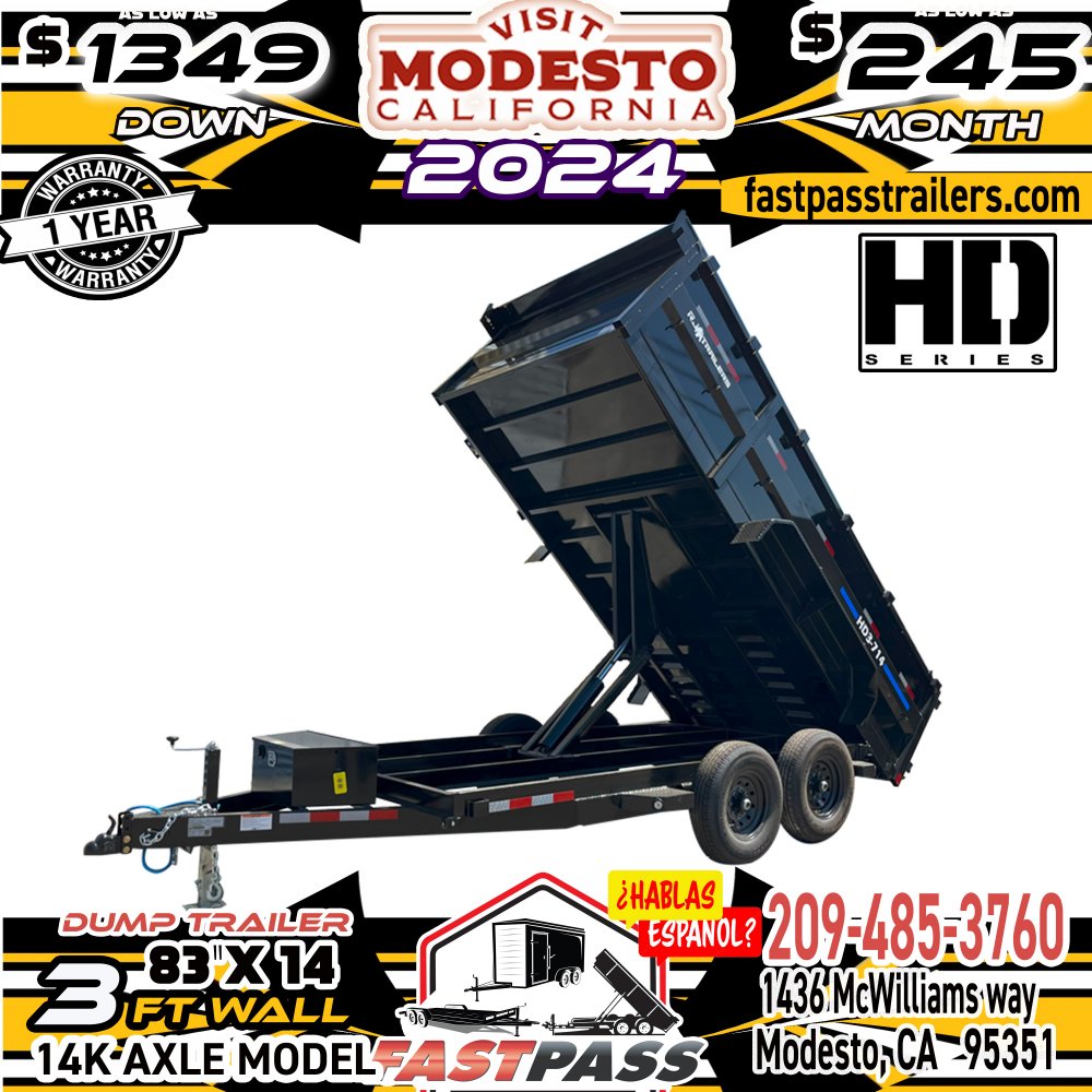 2024 R & J Trailers Inc HD3-7x14 Dump