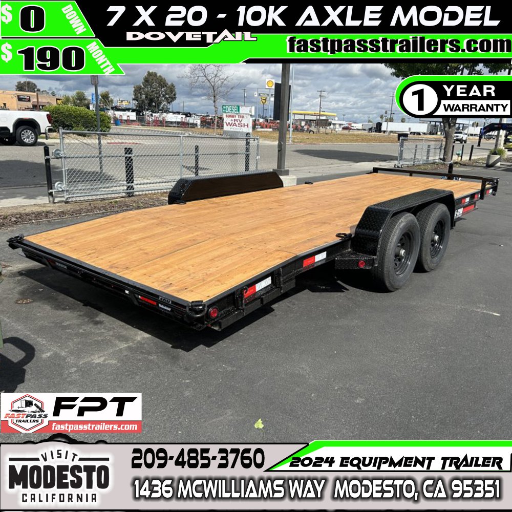 2024 R & J Trailers Inc E-7x20d Equipment