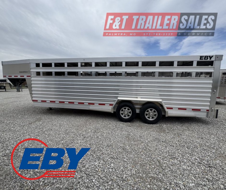 2026 Eby Maverick 24' Livestock Trailer