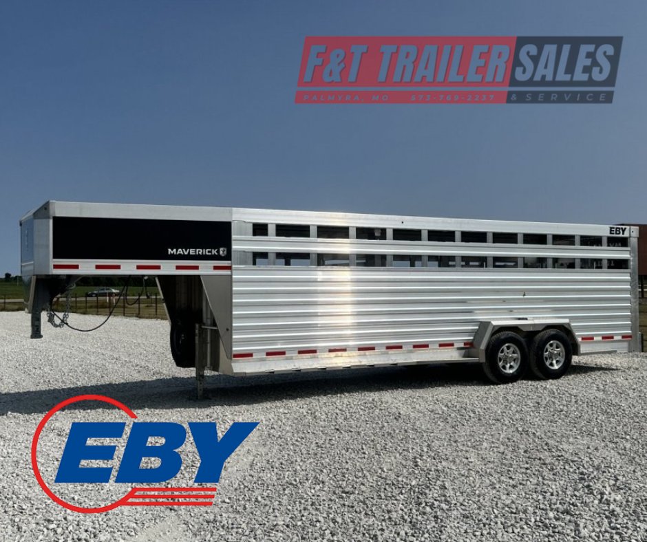 2026 Eby Maverick 24' Stock Trailer
