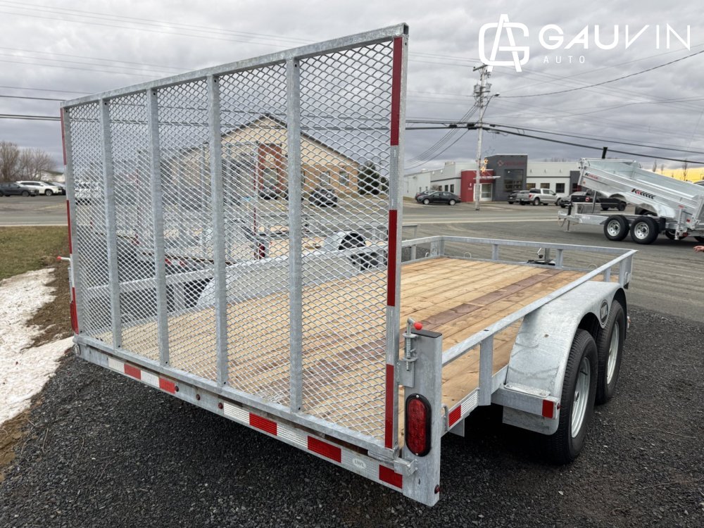 LWL T14LT05LPG 80"X14' TANDEM WITH BRAKES Utility Galvanized