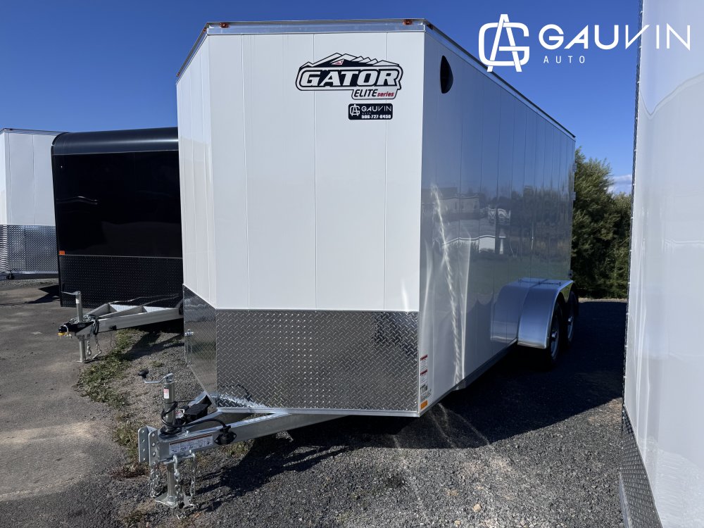 2026 Gator 7x16TA BARN DOOR Enclosed Cargo Galvanized