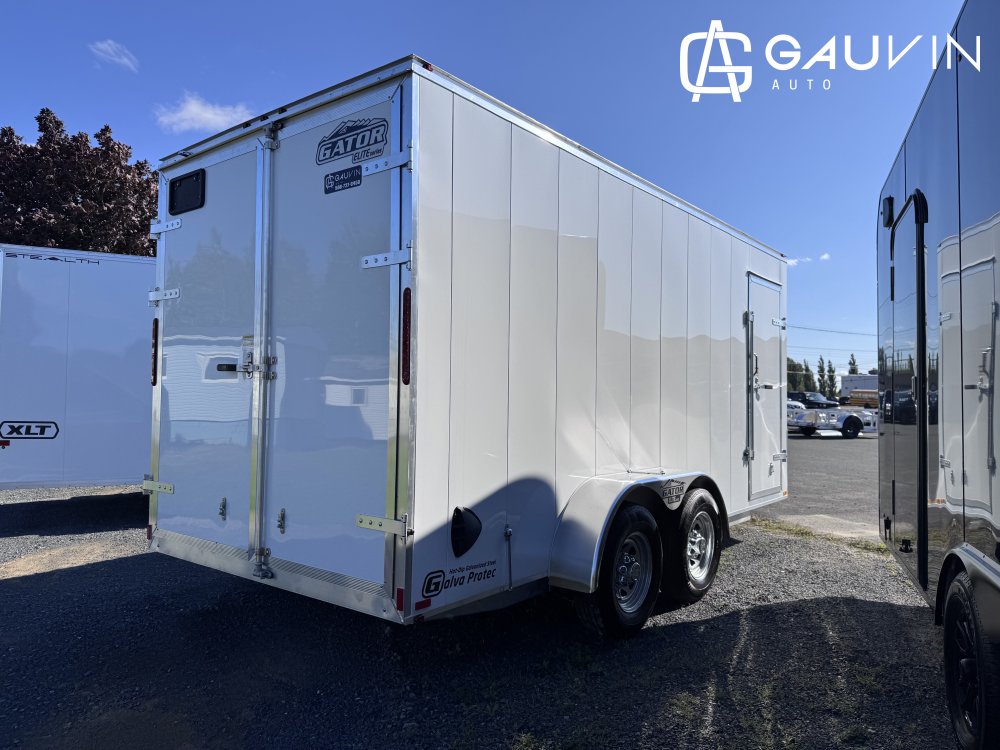 2026 Gator 7x16TA BARN DOOR Enclosed Cargo Galvanized