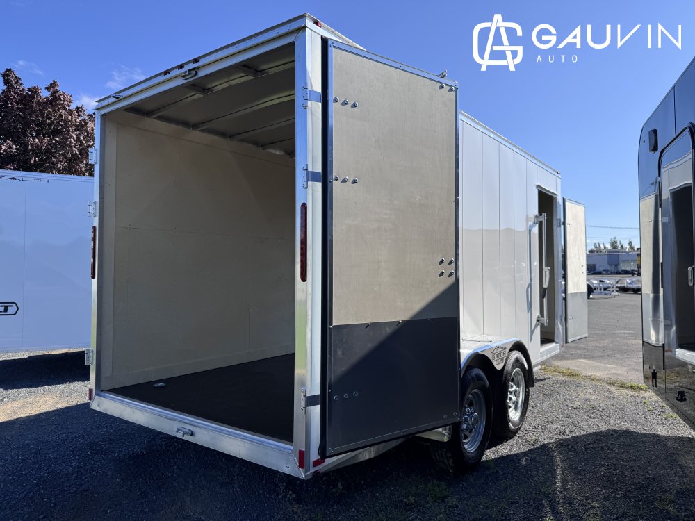 2026 Gator 7x16TA BARN DOOR Enclosed Cargo Galvanized