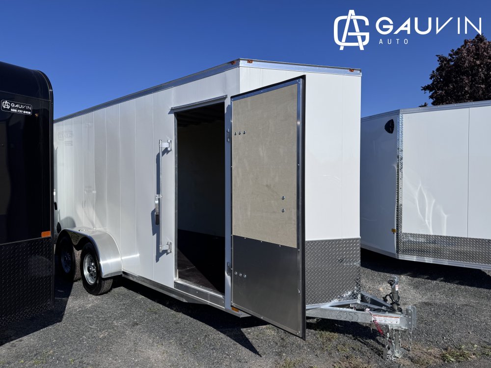 2026 Gator 7x16TA BARN DOOR Enclosed Cargo Galvanized