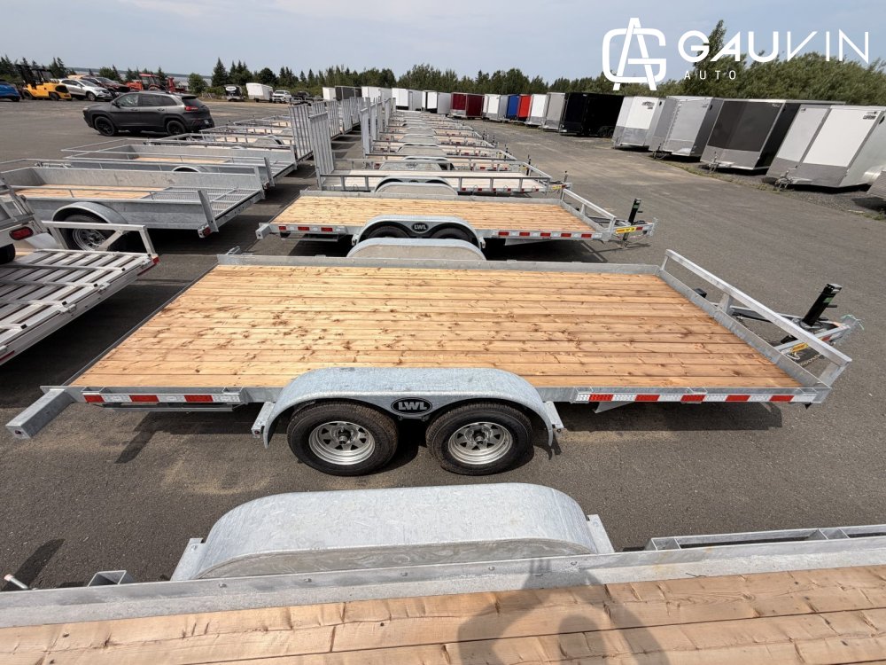 2026 LWL T16LT07LPG 82"X16'TA Flatbed Car Hauler Galvanized