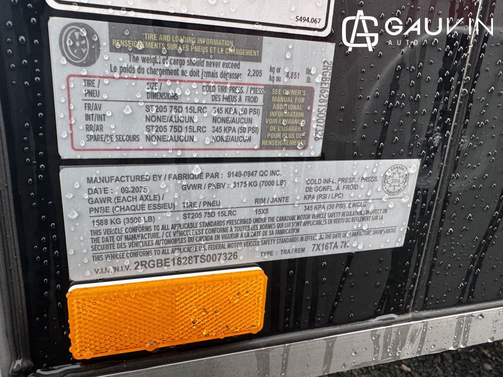 Gator Elite Enclosed Cargo Galvanized 7'X16'