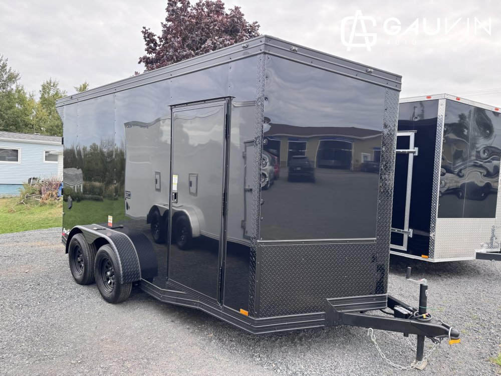 CYNERGY 7X14TA RAMP BLACKOUT Enclosed Cargo Steel Frame / Aluminum Skin