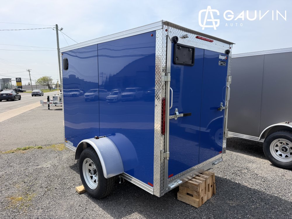2026 NEWPORT NP5X8 PBLUE 5X8SA RAMP Enclosed Cargo Galvanized