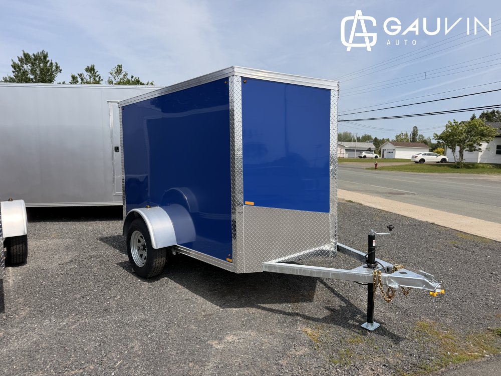 2026 NEWPORT NP5X8 PBLUE 5X8SA RAMP Enclosed Cargo Galvanized