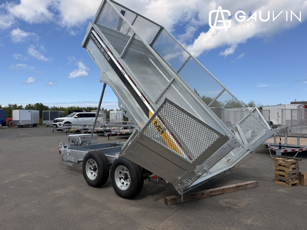 2027 MAXI-ROULE DT72144-TA3-LT 6X12 DUMP + GRILLAGE Dump Galvanized