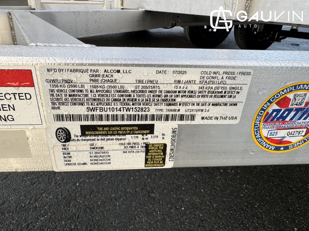 CARGO PRO U72X10RW 2.0  Utility Aluminum