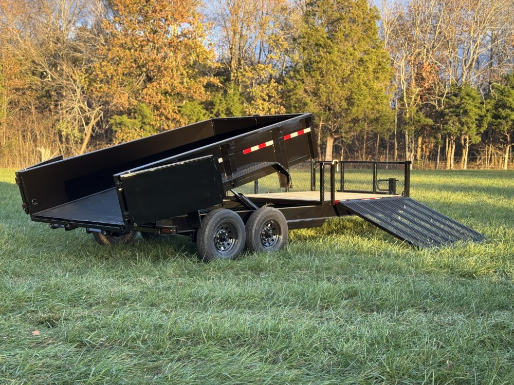 7' x 20' Hybrid Dump Utility Trailer with 2 Ft Sides