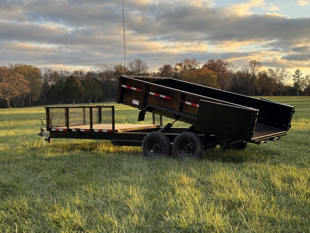 7' x 20' Hybrid Dump Utility Trailer with 2 Ft Sides