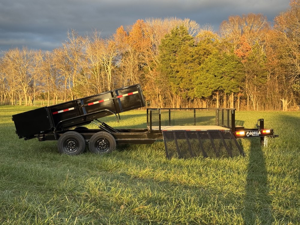 7' x 20' Hybrid Dump Utility Trailer with 2 Ft Sides