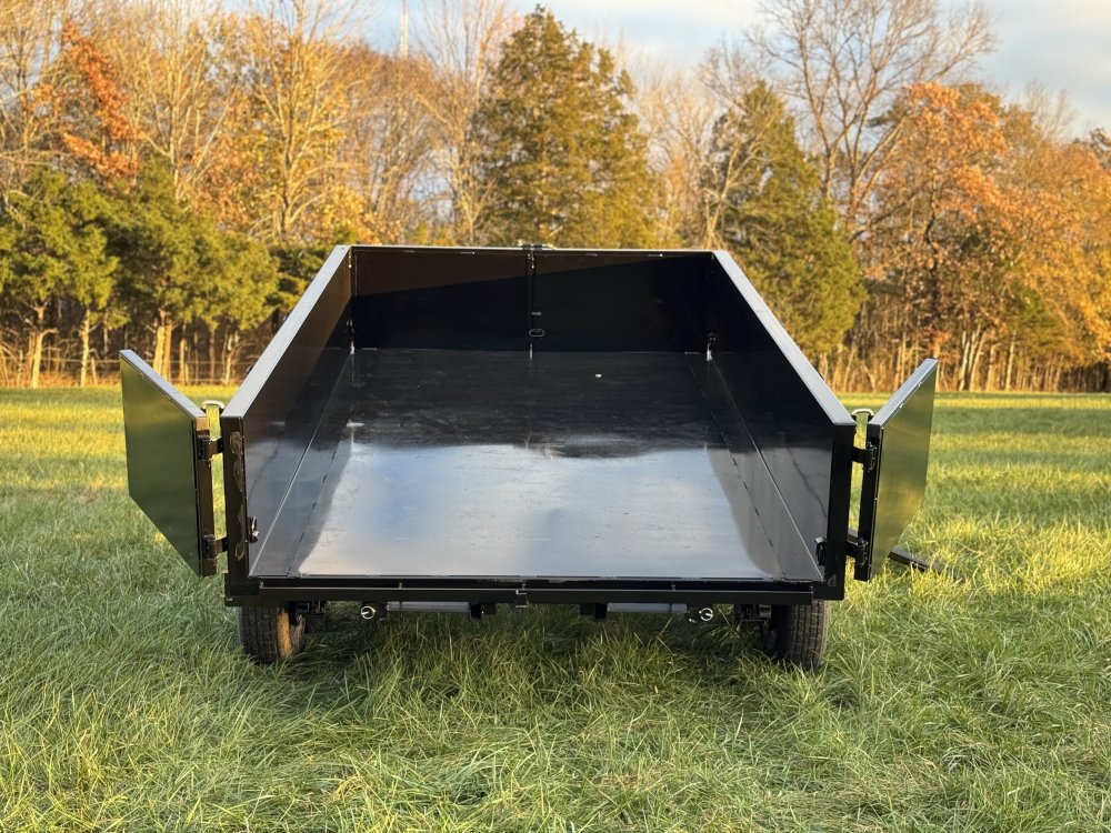 7' x 20' Hybrid Dump Utility Trailer with 2 Ft Sides