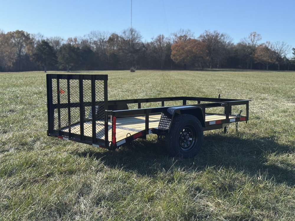 5x10 Single Axle Dovetail Utility Trailer