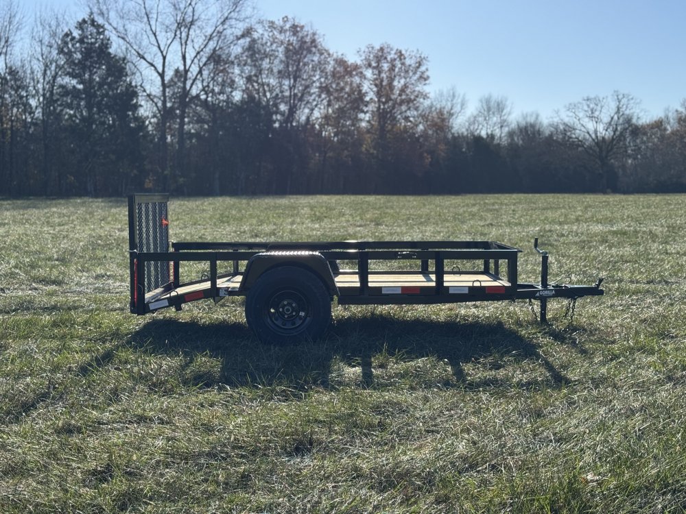 5x10 Single Axle Dovetail Utility Trailer