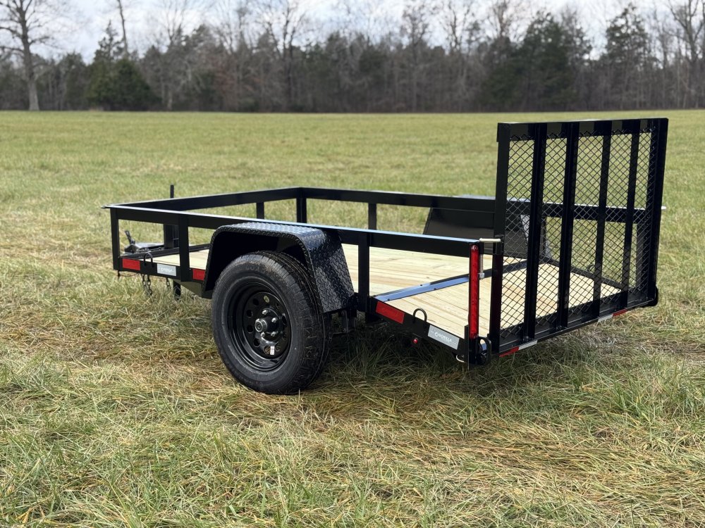 5x8 Single Axle Dovetail Utility Trailer