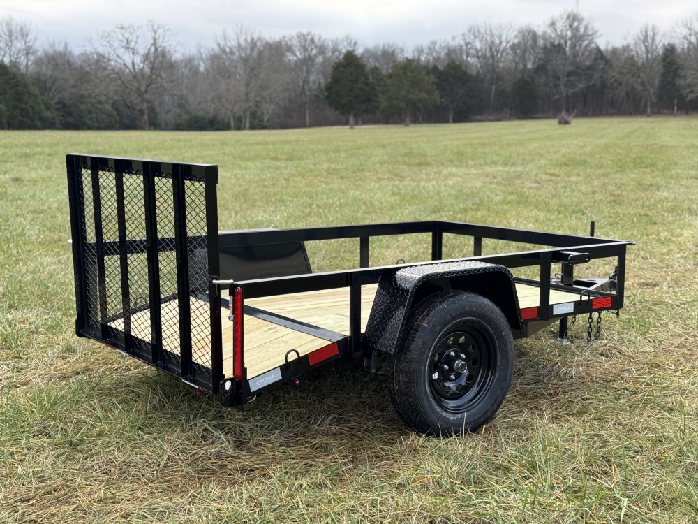 5x8 Single Axle Dovetail Utility Trailer