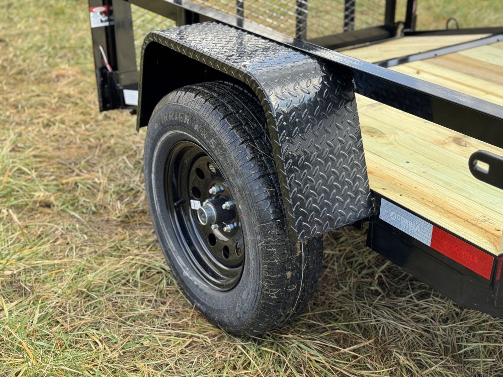 5x8 Single Axle Dovetail Utility Trailer