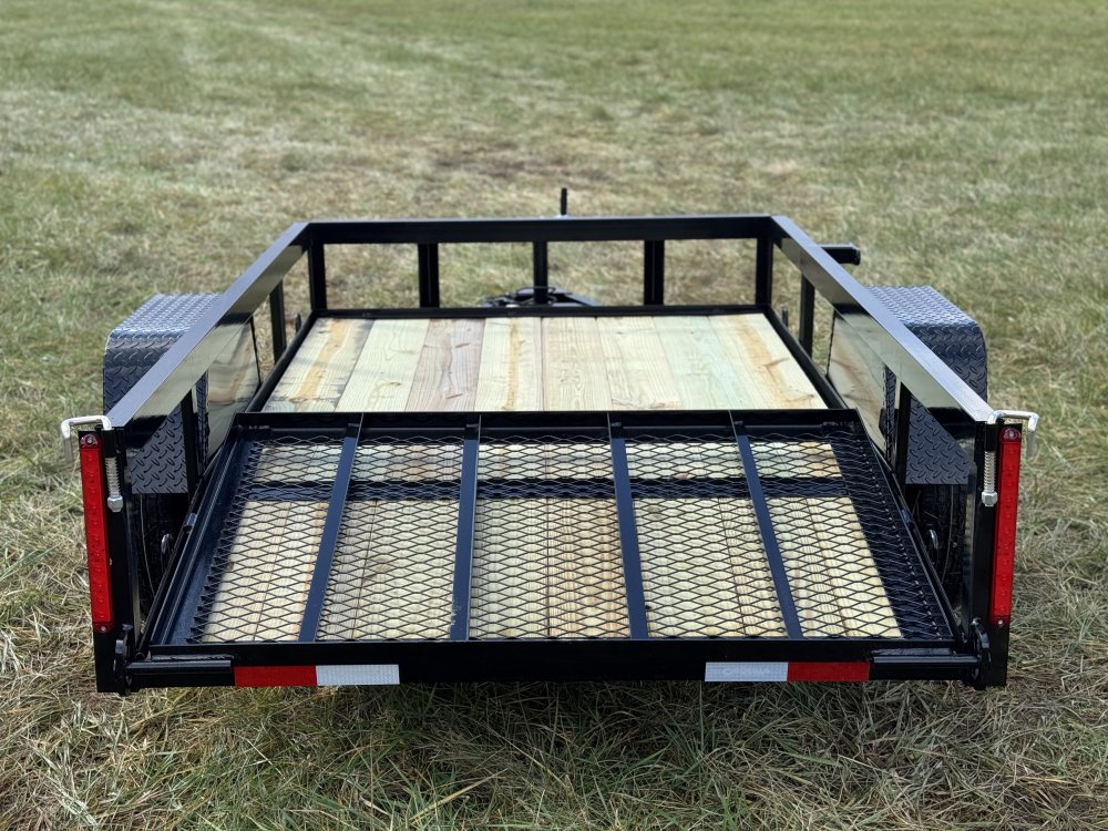 5x8 Single Axle Dovetail Utility Trailer